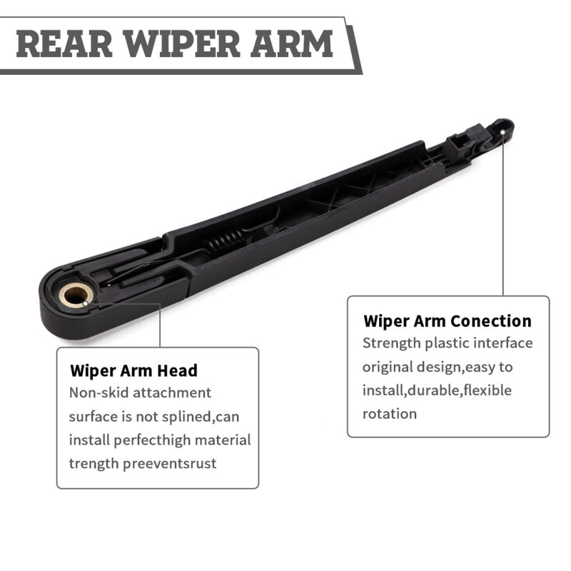 HODEE Rear Wiper Arm Blade Nut Set Replacement for Kia Sportage 2017-2023,Carens 2013-2019,Hyundai I10 2013-2022,LX,Back Windshield Wiper Assembly with Window Wiper Cap Cover Accessories,OE:98815A4000 - Image 4